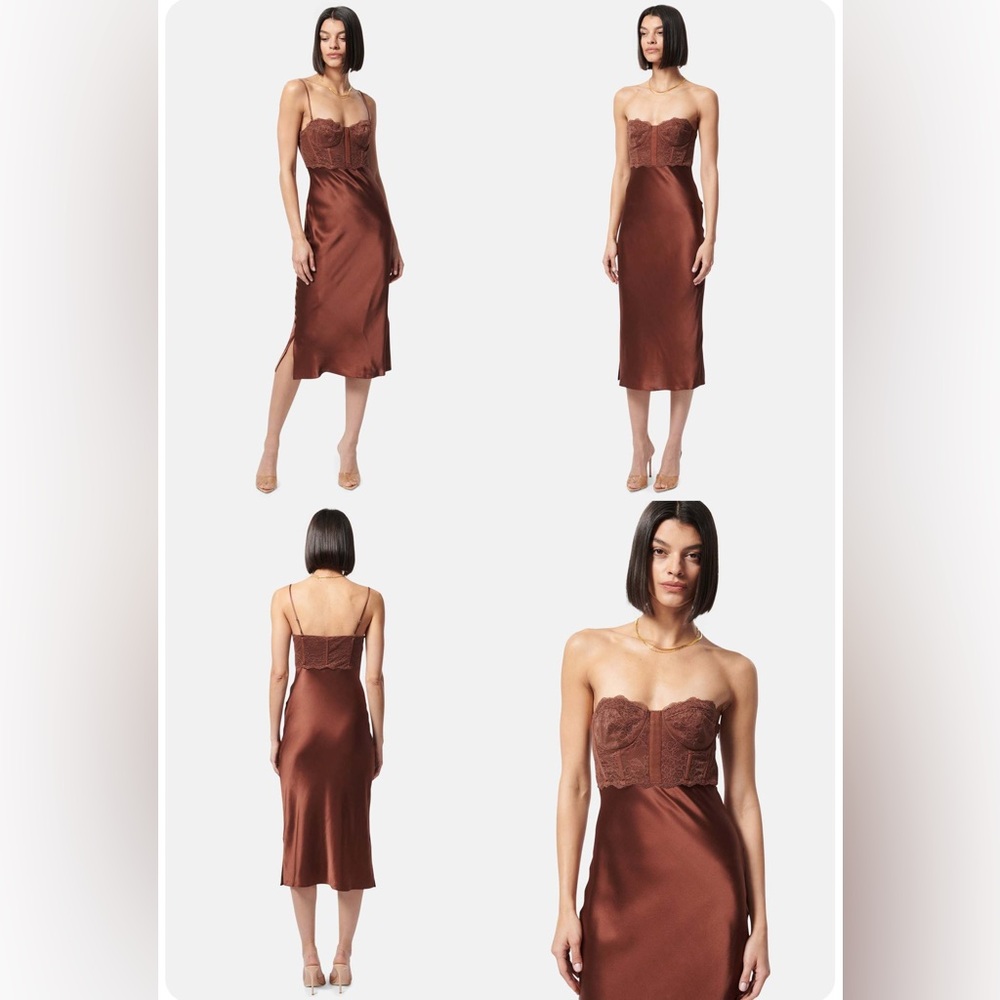 CAMI NYC LARA DRESS - COFFEE NWT Size 2